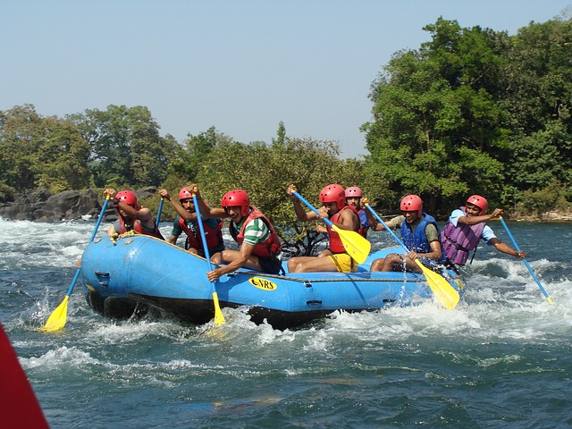 Rafting on the Kali river