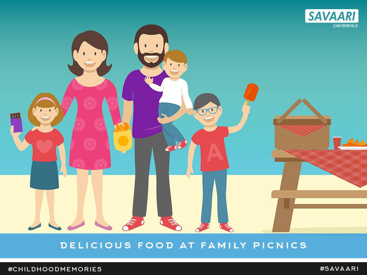 Travel Memories : Delicious food at family picnics
