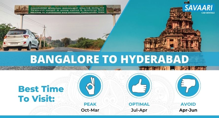 Bangalore to Hyderabad Distance - Time, Routes and Useful Travel Information