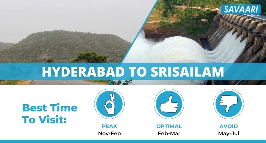  Hyderabad to Srisailam by road