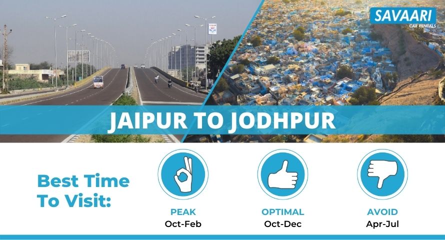 Jaipur to Jodhpur by Road
