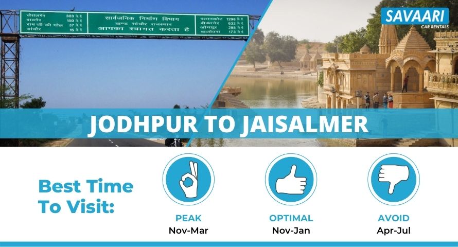 Jodhpur to Jaisalmer by Road 