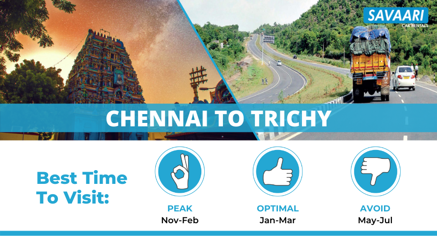 Chennai to Trichy Distance - Time, Routes & Useful Travel Information