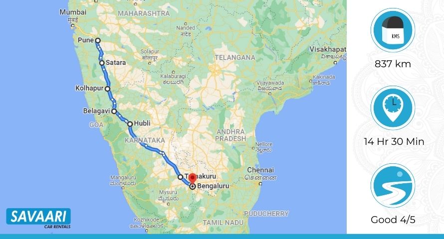 pune to banglaore route 1