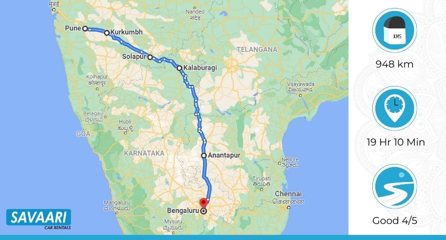 pune to bangalore route 2