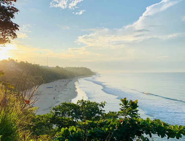 Varkala beach view