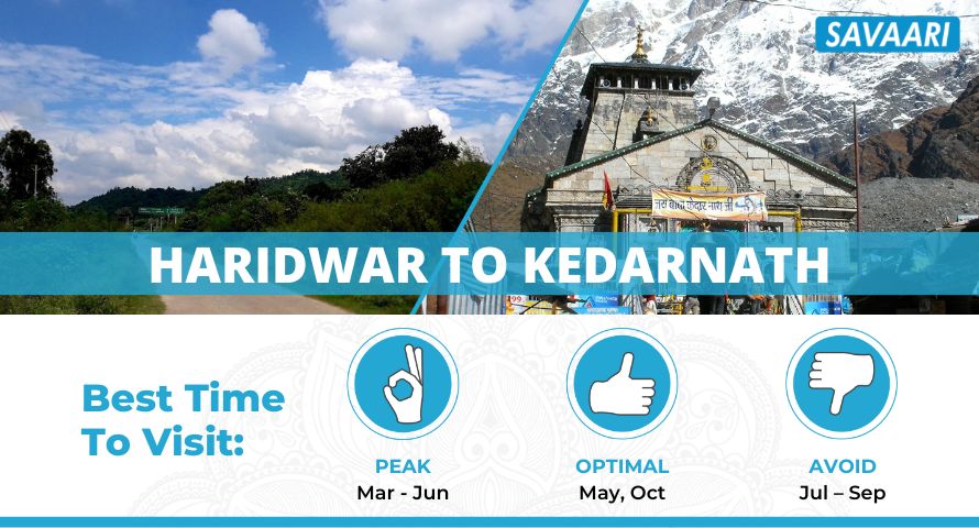 haridwar to kedarnath travel time