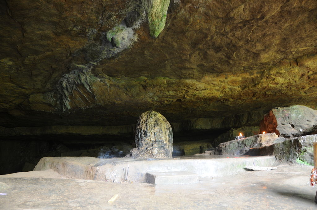 The shivalinga in the Mawjymbuin cave in Mawsynram. 