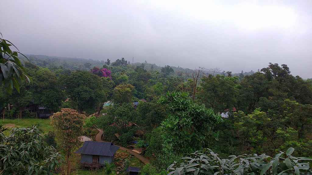 A hamlet on the outskirts of Mawsynram.
