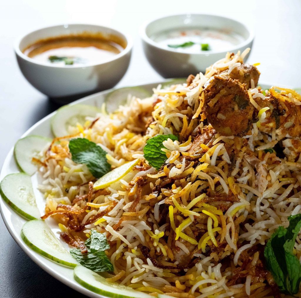 The famous Hyderabadi Biryani. 