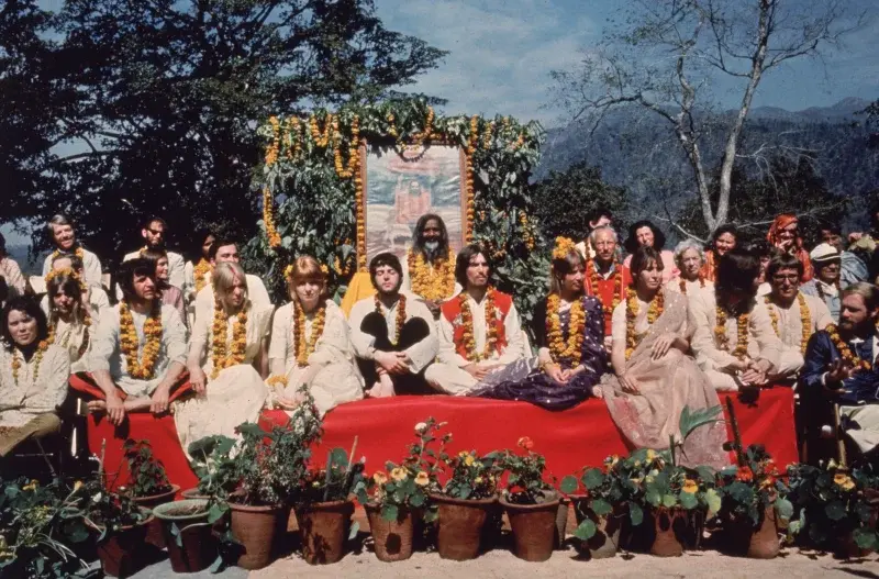 The Beatles at Chaurasi Kutia Ashram