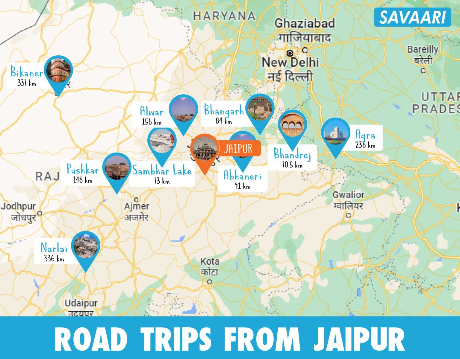 Places to visit near Jaipur Save these awesome road trips