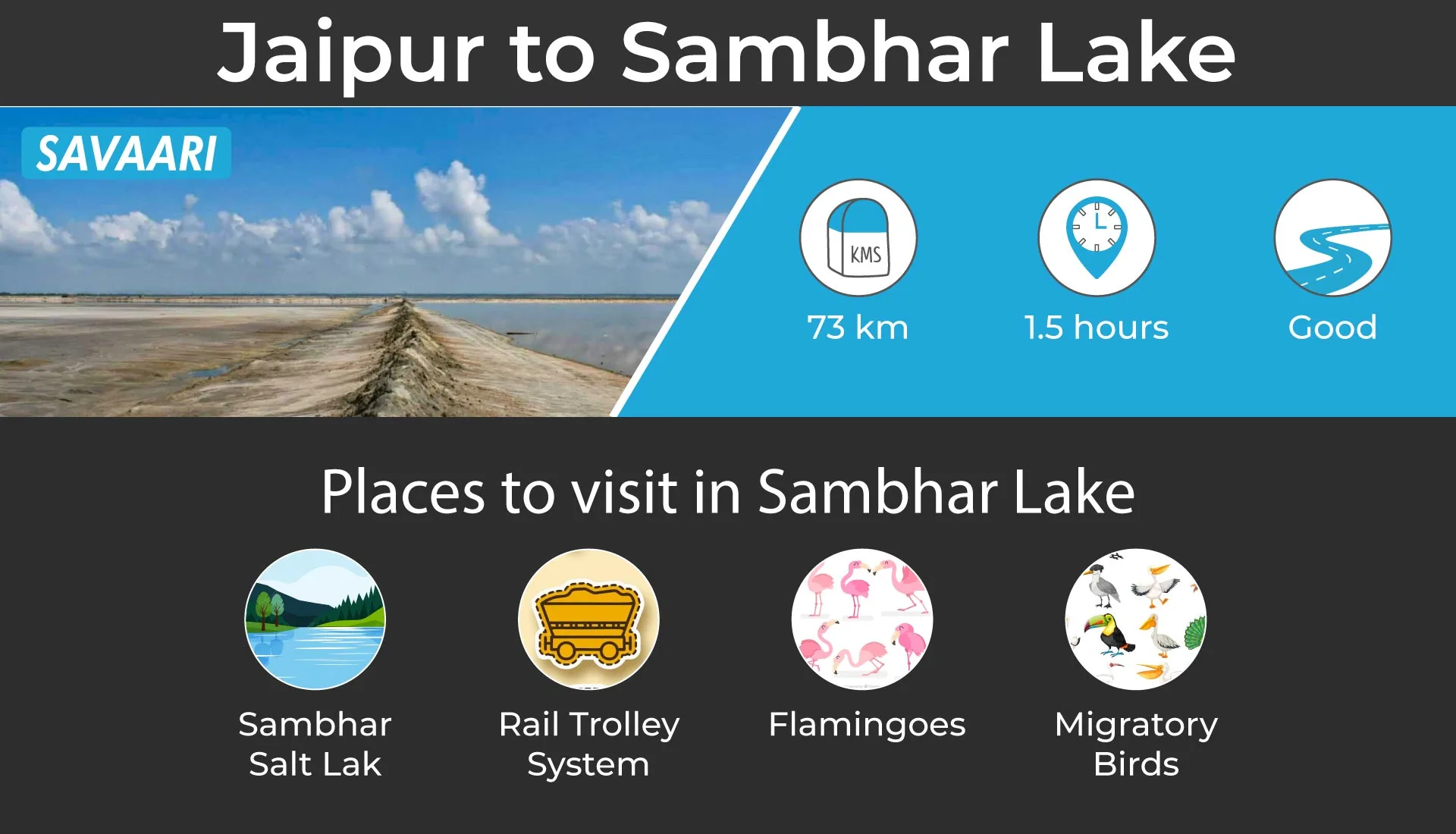 Sambhar lake long drive destination near jaipur