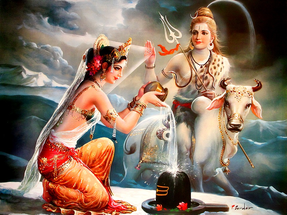 Lord Shiva and his consort, Goddess Shakti