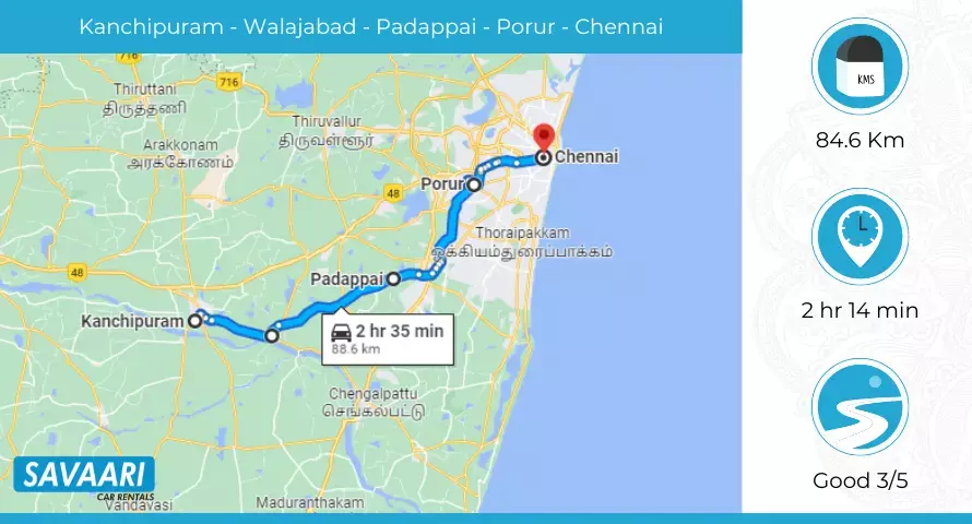  Kanchipuram to Chennai