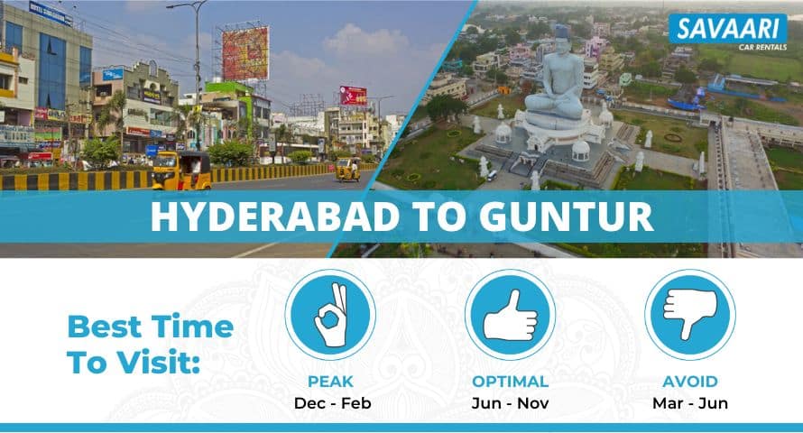 travel from Hyderabad to Guntur