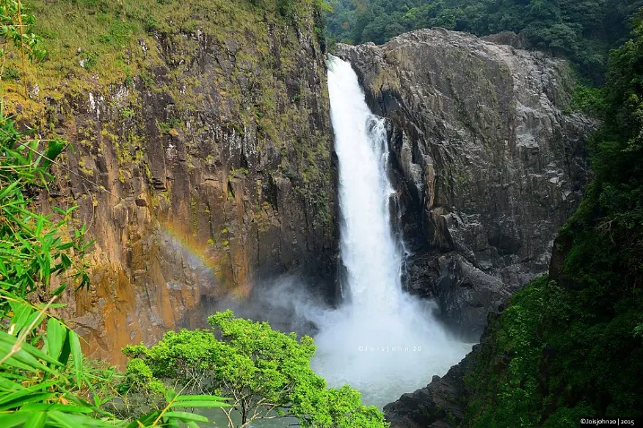 Langshiang falls in Meghalaya