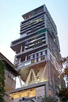 Antilia - Ambani house in Cumballa Hill, Mumbai