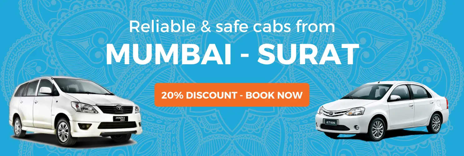 Mumbai to Surat by cab
