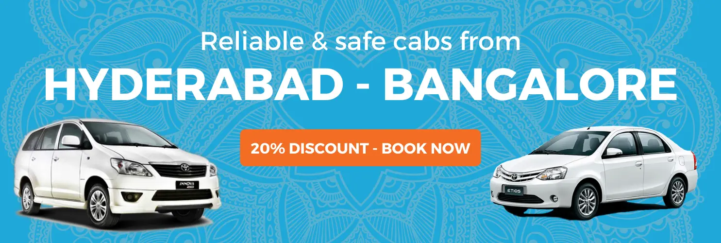 Hyderabad to Bangalore by cab