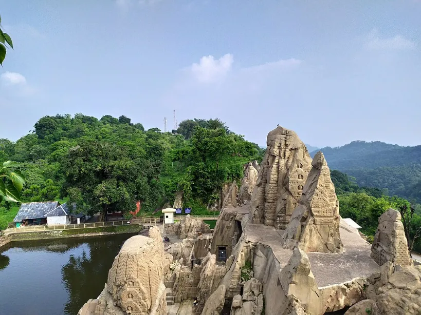 Rock cut temple in Himachal