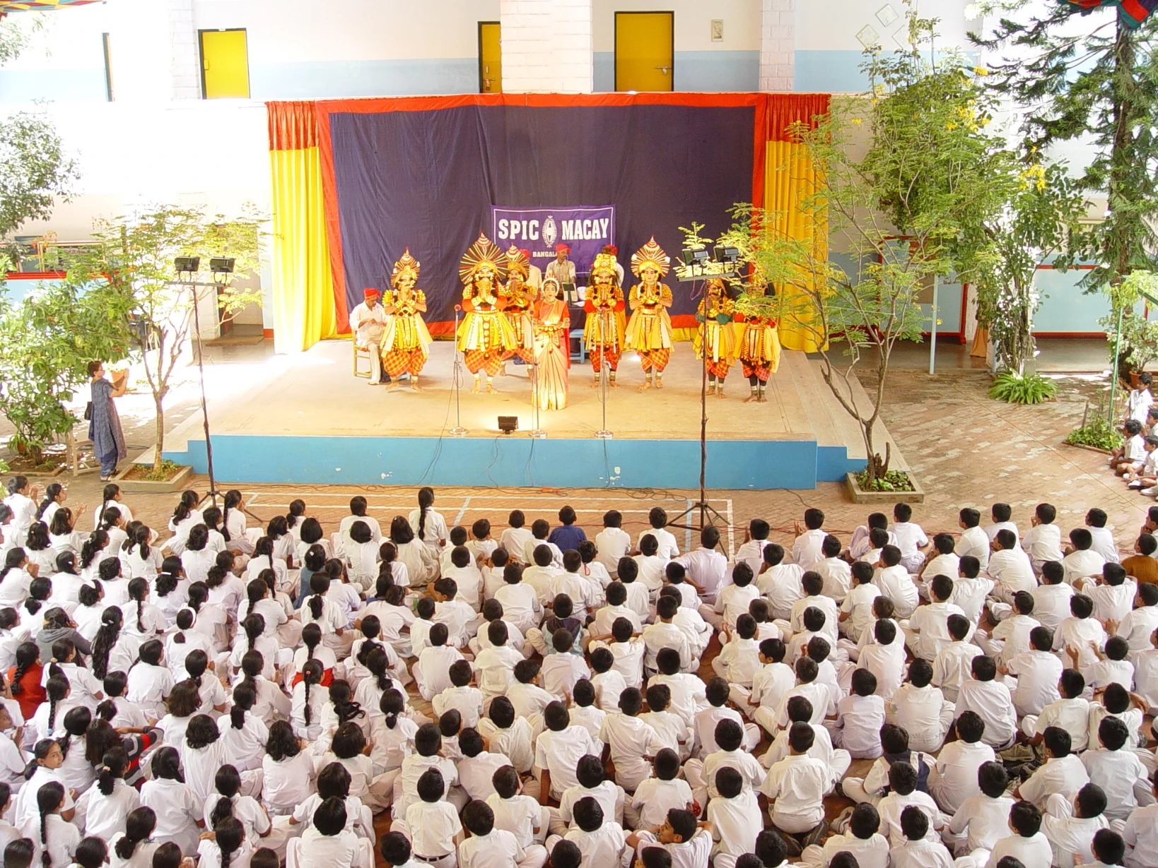 Yakshagana performance in a school
