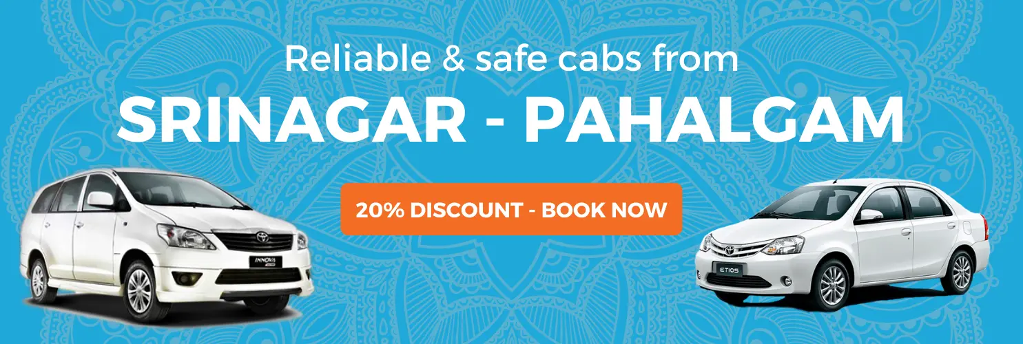 Srinagar to Pahalgam cab service