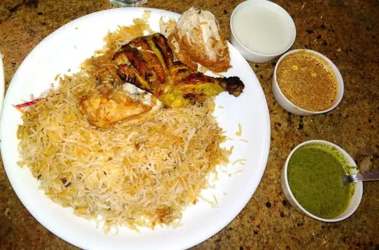 Hotel Shadab's famous  biryani