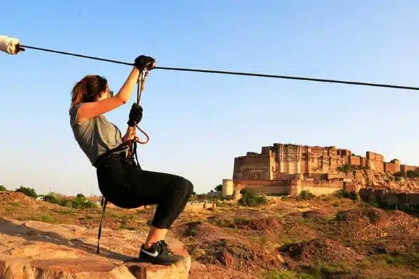 Zipline at Mehrangarh Fort