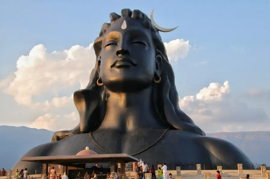 Adiyogi statue from Isha Yogoa Center 