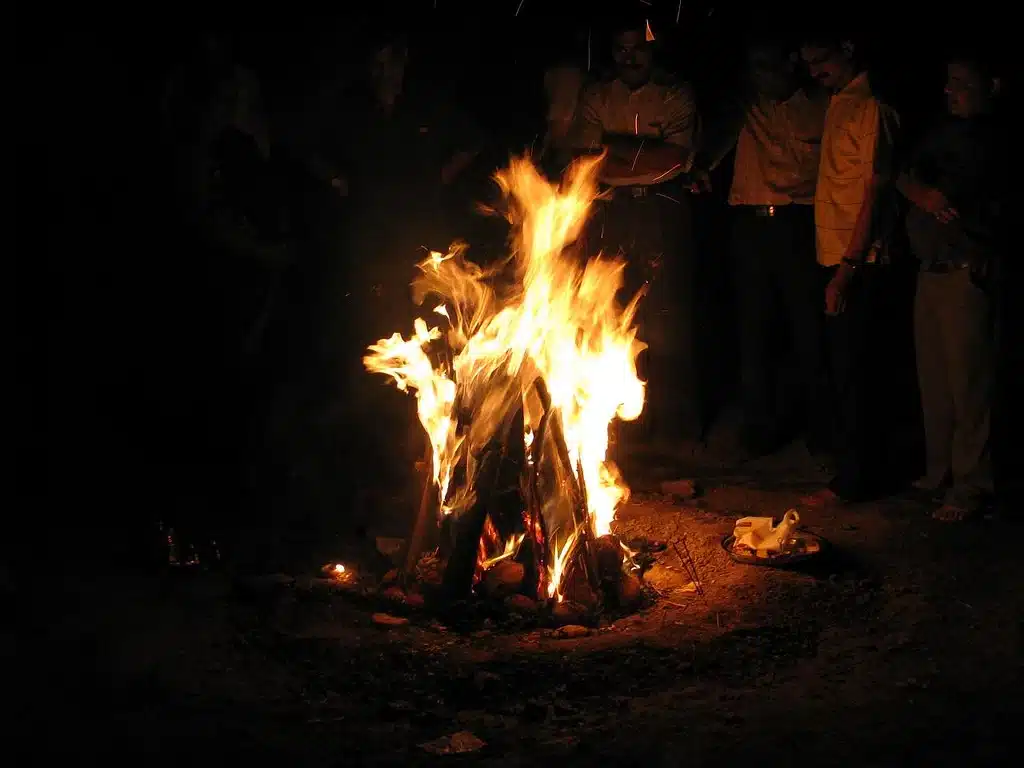 Bonfire in  Patnitop