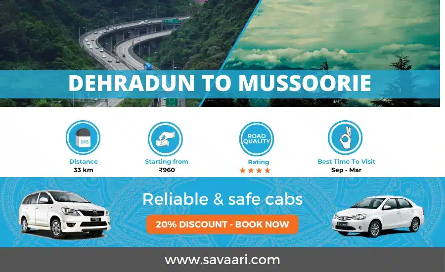 Dehradun to Massoorie travel info