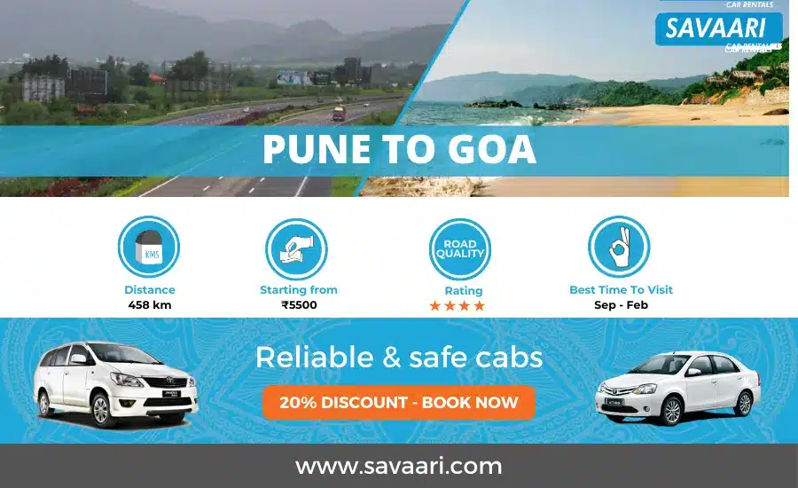 Pune to Goa road trip information