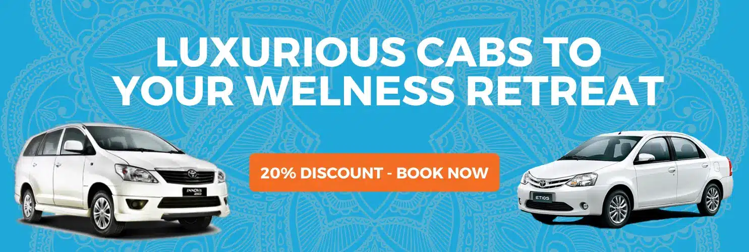 Book a Savaari cab to your wellness retreat center
