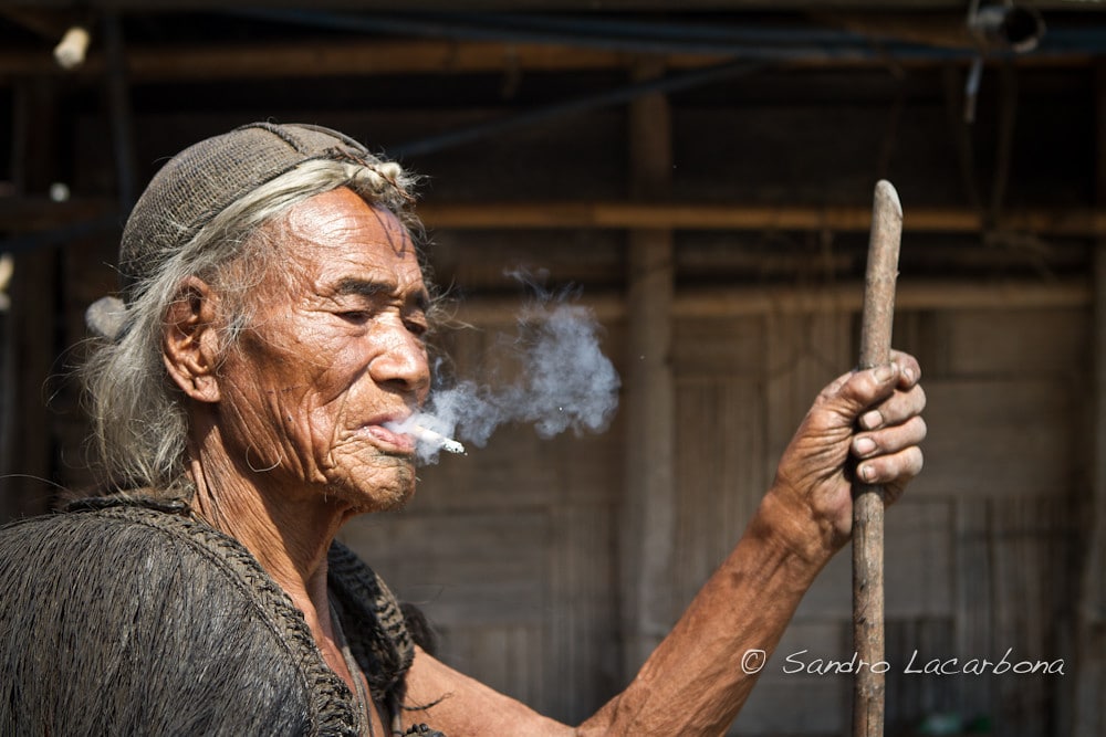 Apatani man smoking