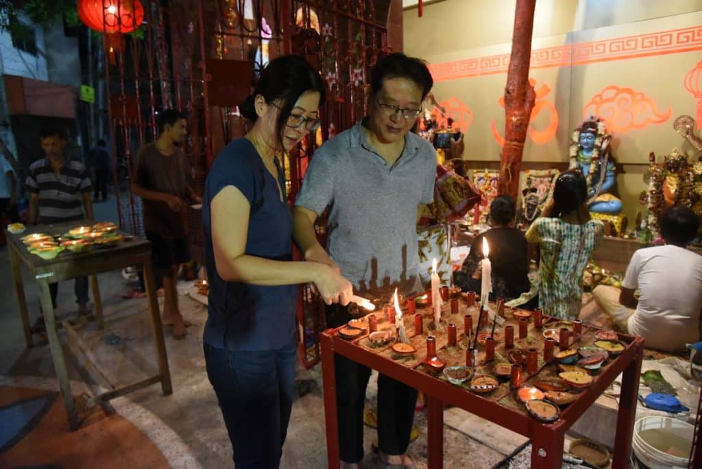 Rituals at the Chinese Kali Mata temple